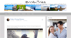 Desktop Screenshot of errantries.com
